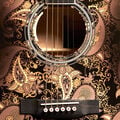 Body of Martin Custom Shop M Paisley Ember Burst Guitar image number 3